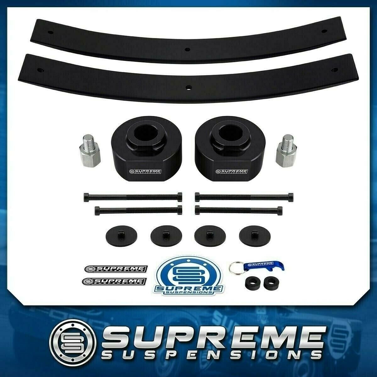 1981-1996 Ford F150 2" Front + 2" Rear Full Leveling Lift Kit 2WD ONLY PRO