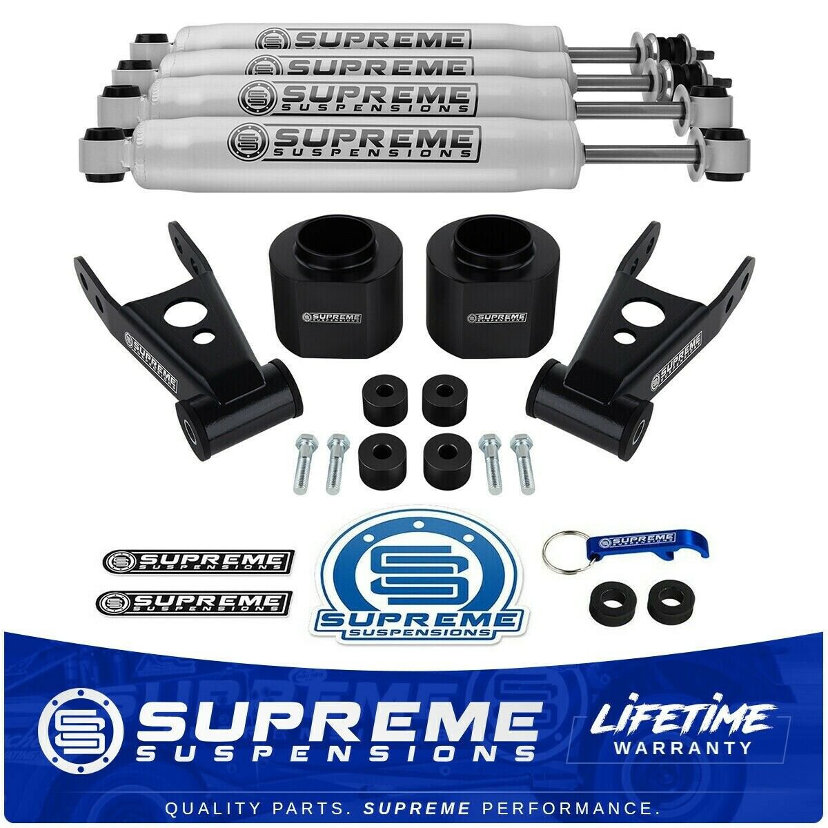 8401 Jeep Cherokee XJ 3" + 2" Lift Kit Transfer Case Drop Shackles