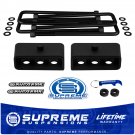 2" Rear Lift 3/4" Pins Blocks + U-Bolts Set Fits Sierra Silverado 2500HD 3500HD