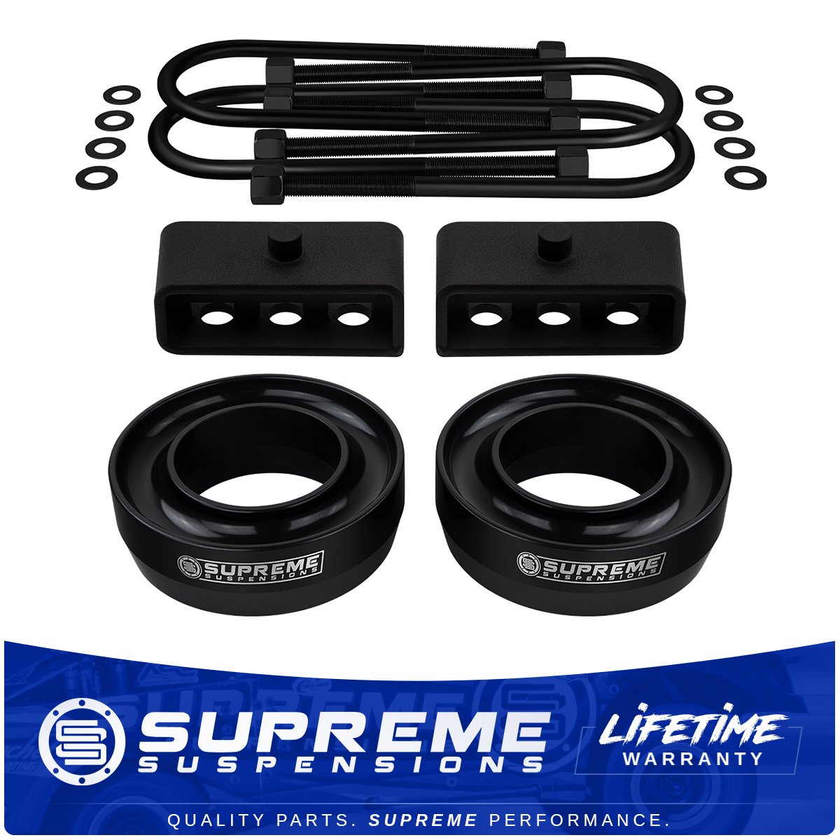 3" Billet Front + 2" Steel Rear Complete Lift Kit For Ram 2500 3500 4" Axle 2WD