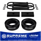 2" Spacers + 1" Blocks + Round U-bolts Lift Set For Ram 2500 3500 4" Axle