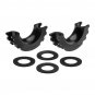 Heavy Duty Black 3/4" D-Ring Shackle Isolator Set Includes Washers