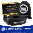 3" x 30' Recovery Hauling Tow Strap w/ Triple Reinforced Loop