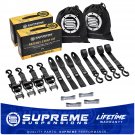 4Pcs Ratchet Tie Down Straps w/ Soft Loops HD 5,060 lbs Max Break Strength