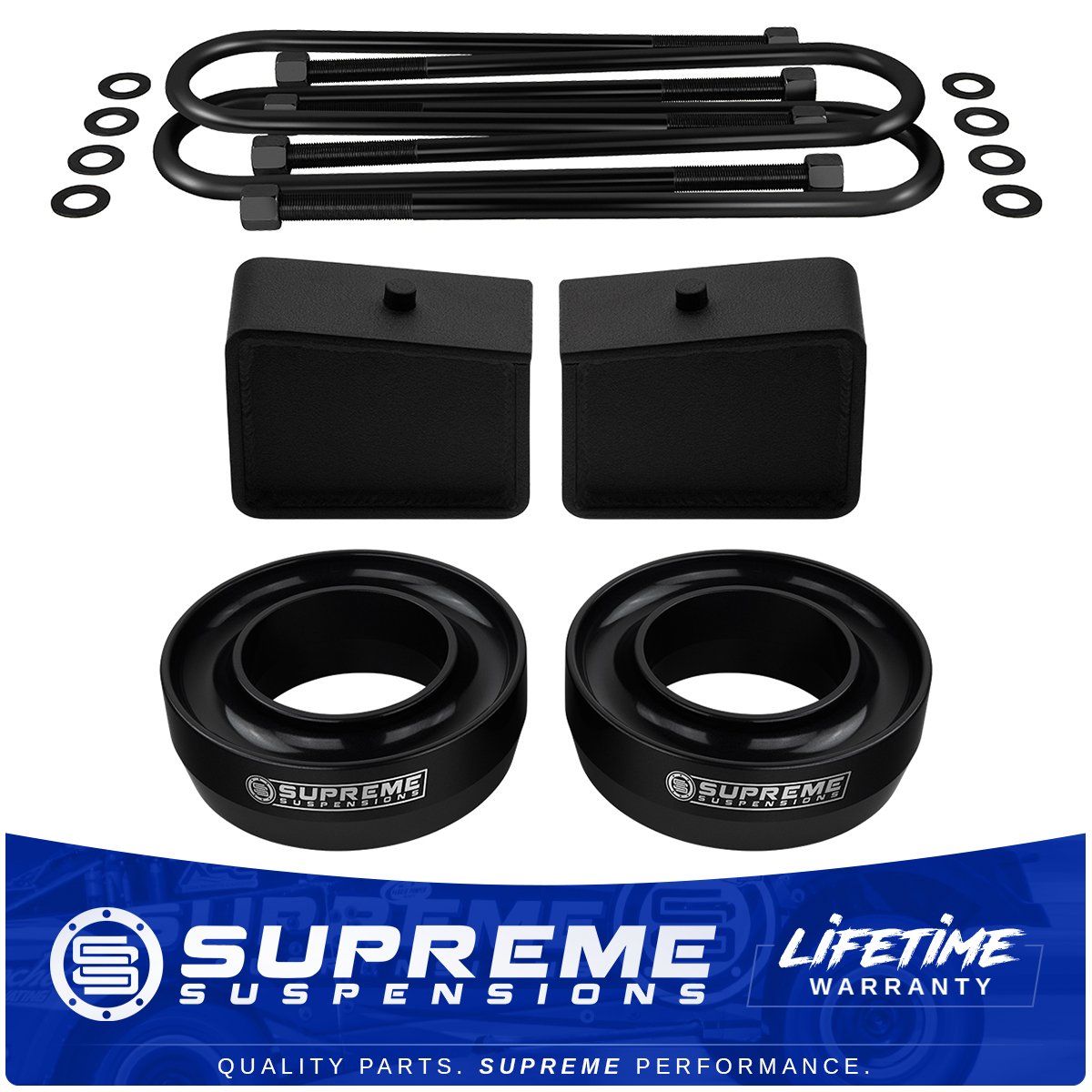Complete Lift Kit 3" FR + 4" RR For 97-03 Ford F150 RWD