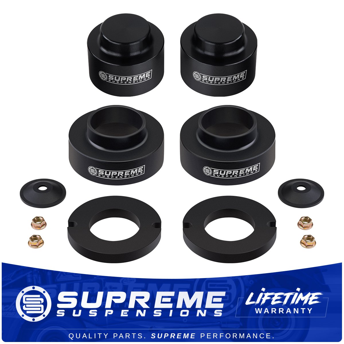 GMC Envoy 2002-2009 Full 3" Front 3" Rear Coil Spacer Lift Kit XL EXT PRO