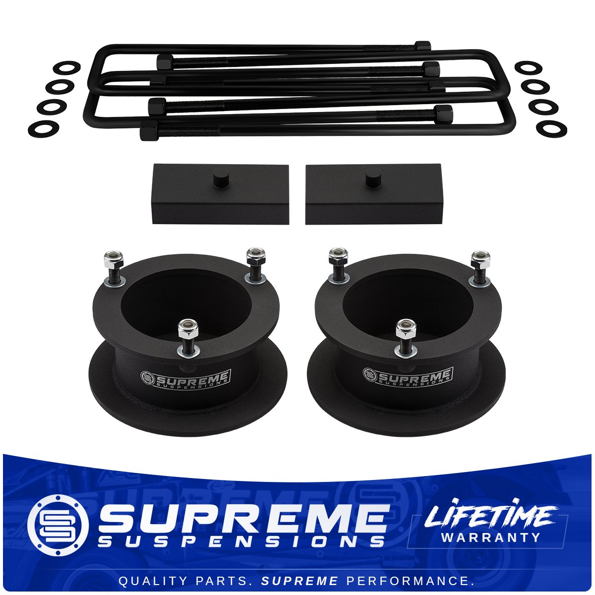 3" Front + 1" Rear Complete Lift Level Kit 94-01 Dodge Ram 1500 4WD