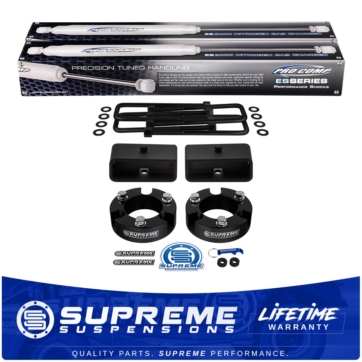3" Front 2" Rear Leveling Lift Kit + Shocks For 0515 Toyota 4X2