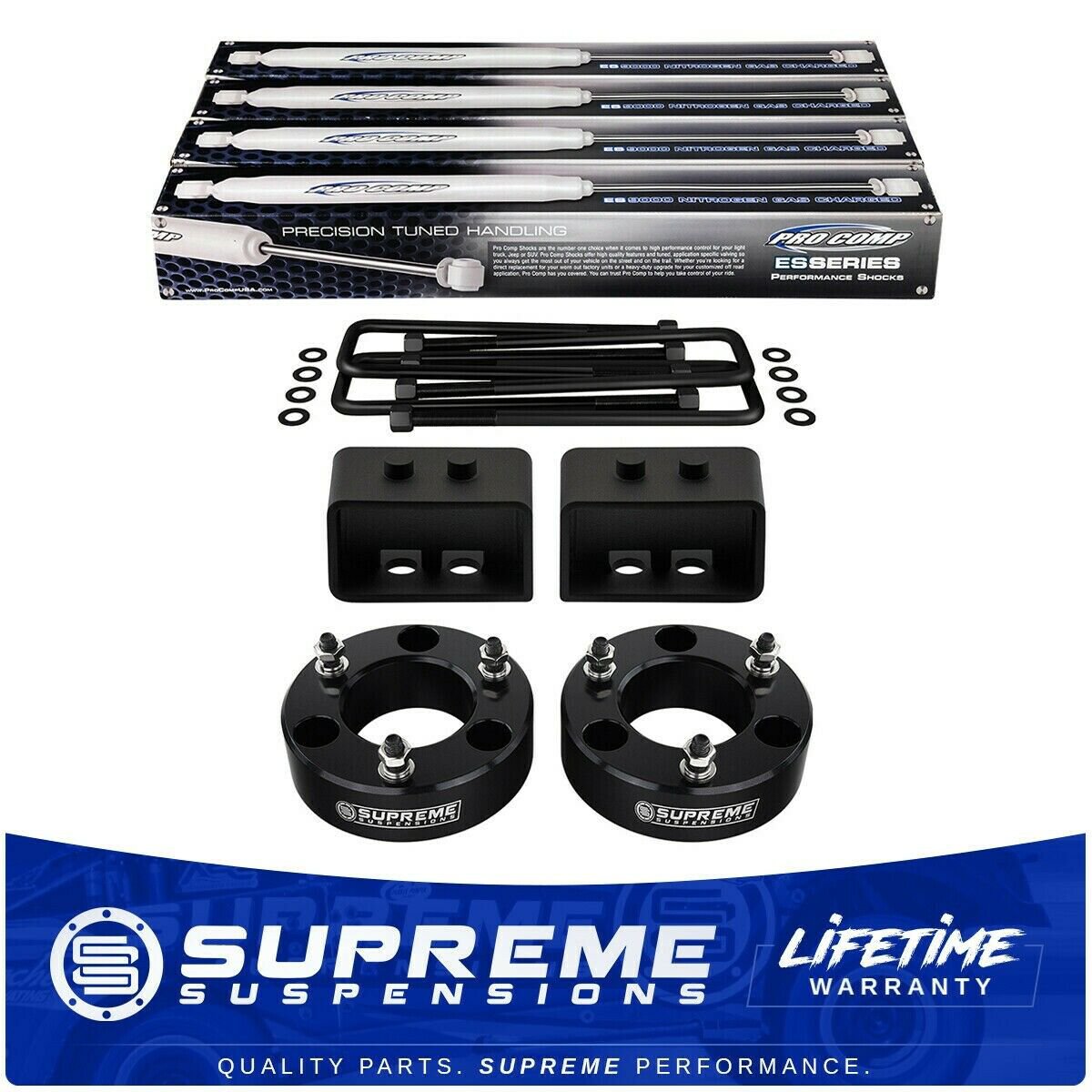For 2004-2013 Ford F150 FX4 Edition 2" Front + 1.5" Rear Lift Kit ProComp Struts and Shocks 4X4