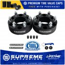 Hub Centric Wheel Spacers 6 X 135MM BP With Tire Valve Caps For 03-16 Lincoln Ford Expedition