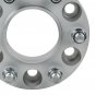Silver Finish Wheel Spacers Fits FORD - BP 6x135mm M14x2 Studs + Tire Valve Caps