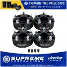 Hub Centric Wheel Spacers Fits Ram 1500 Dakota Durango 5x5.5" BP 9/16"x18 + Valve Caps