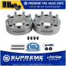 CNC T6 Lug Centric 8 x 165.1mm BP 2x Wheel Spacers Incl. Valve Caps For Ram 2500 / 3500