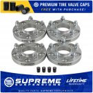 5x120mm BP Wheel Spacers + Premium Valve Caps Fits Chevy Models Cadillac CTS XTS