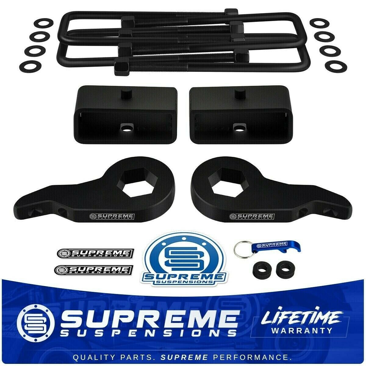 88-99 Chevy K1500 3" Front + 2" Rear Full Lift Leveling Kit 4x4 PRO
