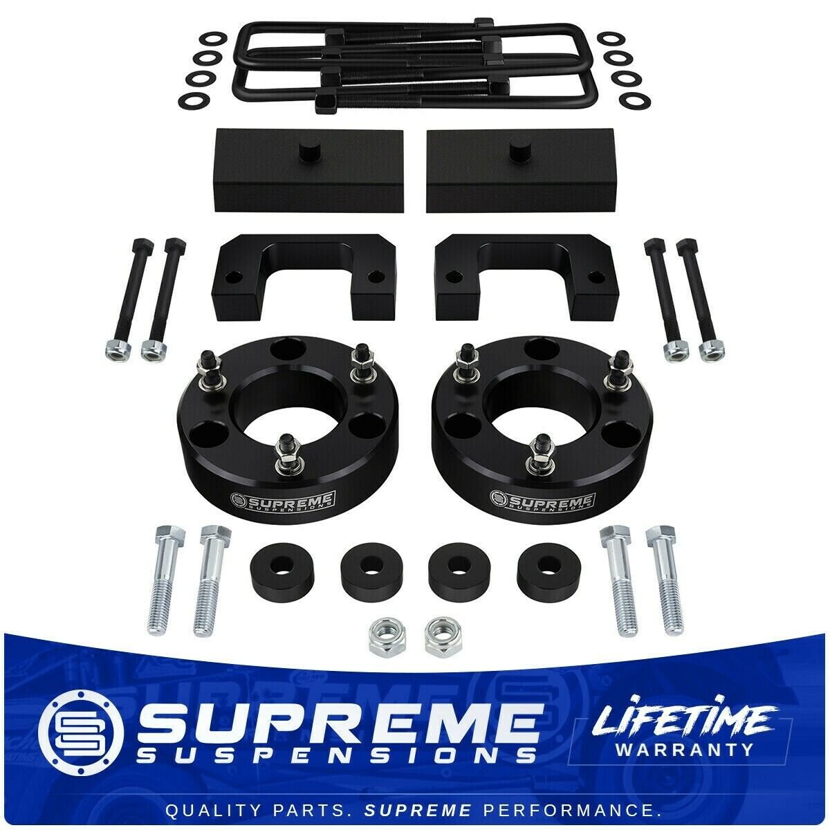 07-18 Chevy GMC Silverado Sierra Full 3.5" + 1" Lift Level Kit w/Diff Drop 4X4