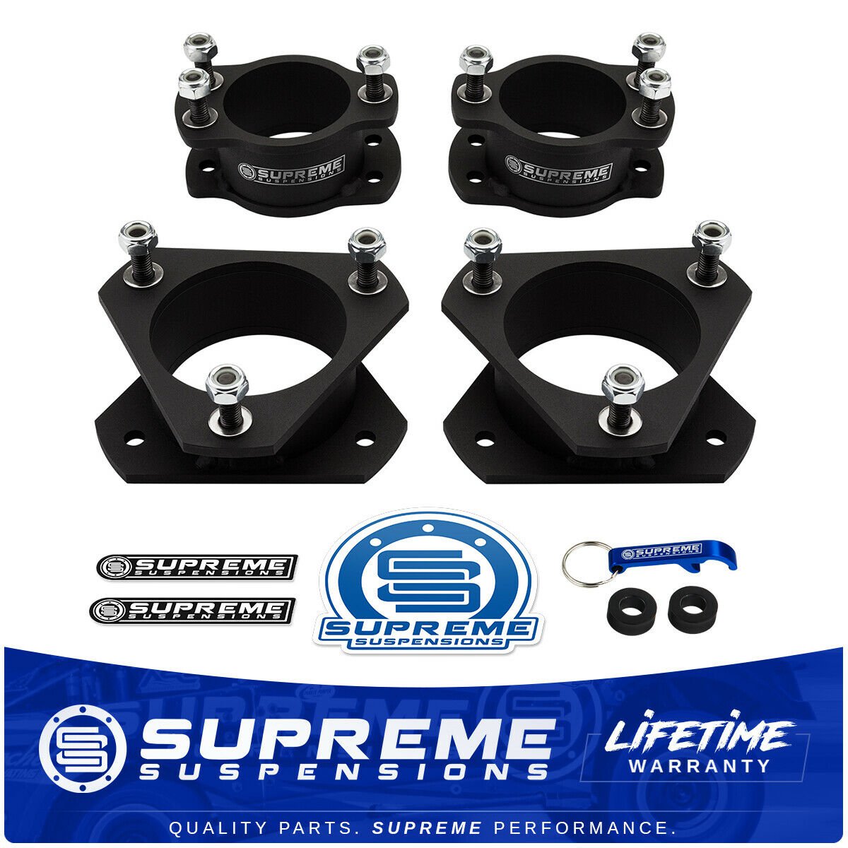 Full 3" Front + 2" Rear Suspension Lift Kit 2007-2010 Ford Explorer Sport-Trac Supreme Steel PRO