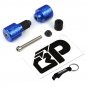 BP 1985-2021 Suzuki GSXR 750 Style Blue Barends Engraved Bar End Path