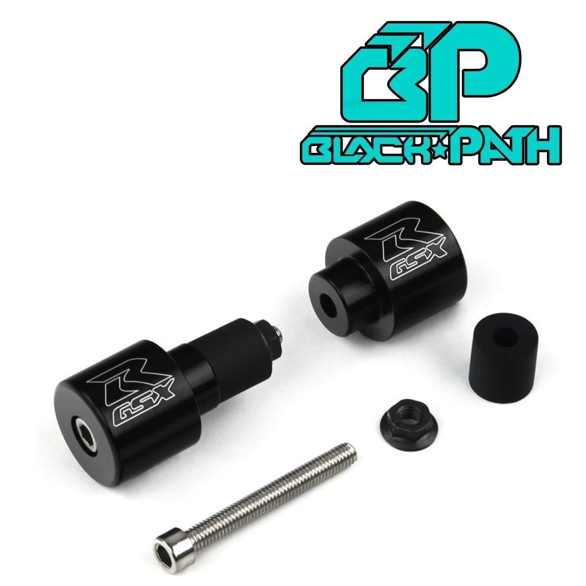 BP 1985-2021 Suzuki GSX-R 750 Strong Black Barends Engraved Bar End