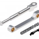 1999-2009 Yamaha YZF R1 R6S Silver 1-4" Adjustable Lowering Link + Kickstand Kit