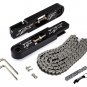 1998-2002 Ninja ZX 6R ZX-6R Swing Arm Extenders + Nickel Chain Complete