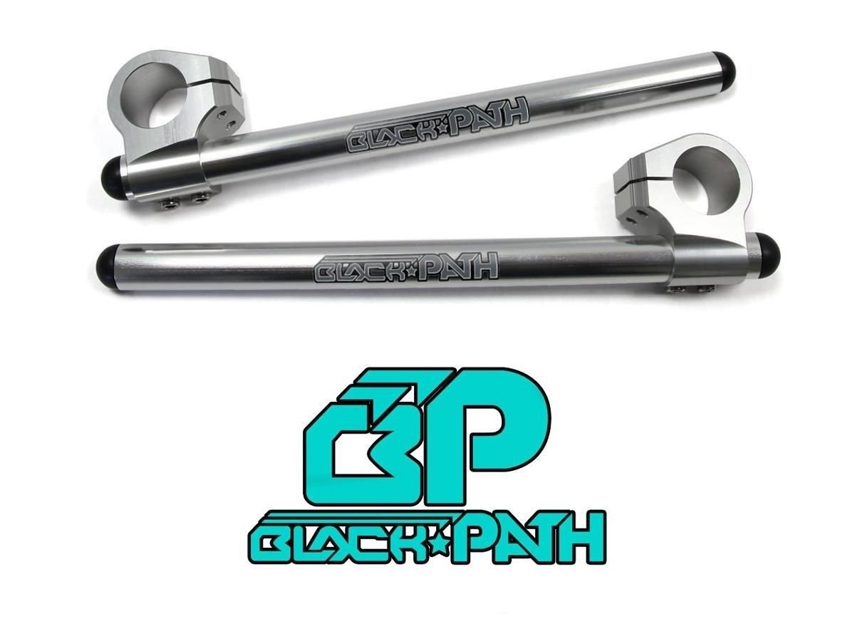 Silver Clip on Handlebars 33mm Cafe Racer For Honda CB350 Motorcycle fork tubes
