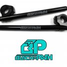 Black Clip-on Handlebars 12.5" long 33mm Moto fork tubes For Honda Cafe Racer