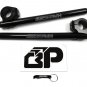 Black Clip-on Handlebars 12.5" long 33mm Moto fork tubes For Honda Cafe Racer