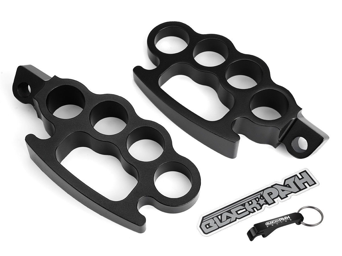 BlackPath Harley Touring Series Road King Black Control Foot Pegs Set HD