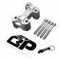 BP 2009-2016 Silver Ducati Monster 1.5" 38mm Handlebar Riser Kit 696 ABS 659 795