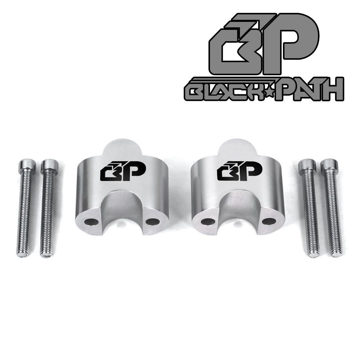 BP 1999-2010 Yamaha Royal Star Venture 1.5" 38mm Silver Handlebar Riser Kit Alu