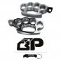 08-17 Harley Dyna Models Fat Bob Control Foot Peg Footpegs Billet CHROME