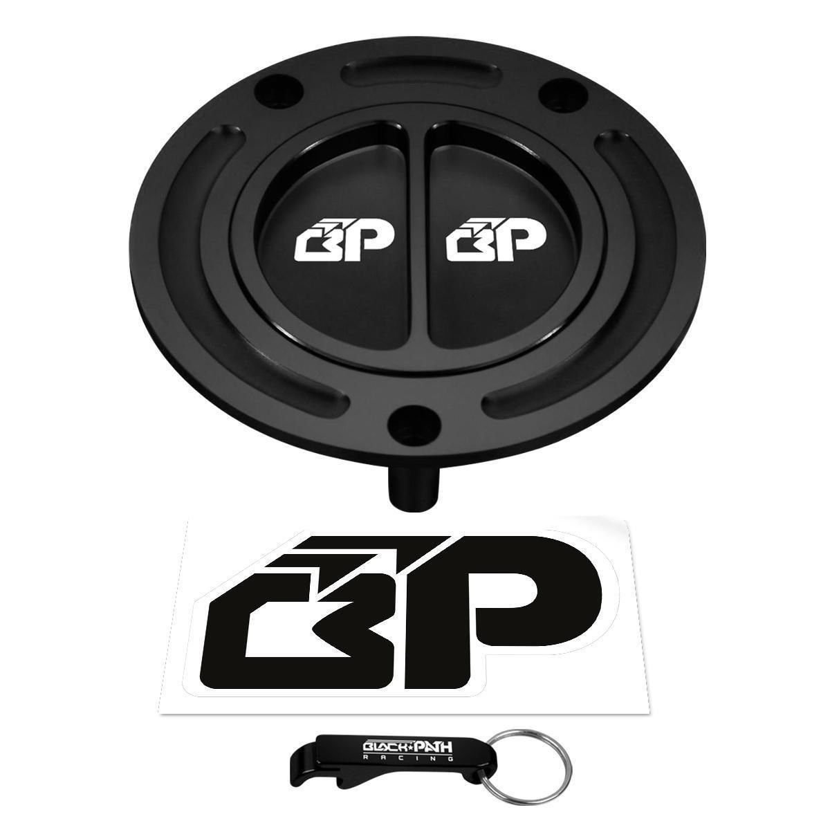 BP 20002006 Kawasaki Ninja ZX6R Black Billet Gas Cap Fuel Tank Kit