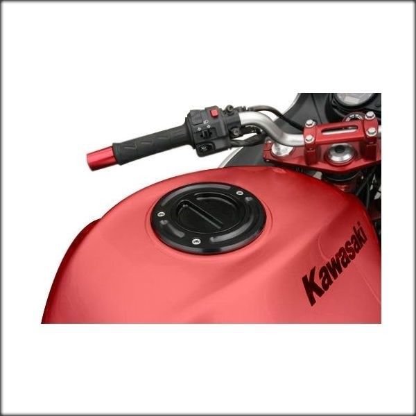 BP 20002006 Kawasaki Ninja ZX6R Black Billet Gas Cap Fuel Tank Kit