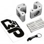 2008-2021 Kawasaki Concours 1400 GTR ABS 2" Silver Handlebar Riser Spacer Kit