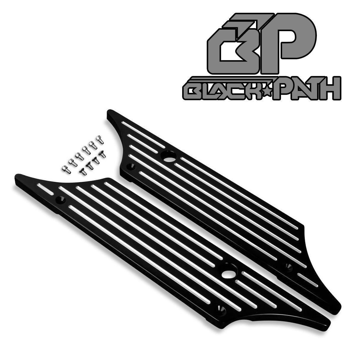 93-13 Harley Road Glide Billet Hard Black Saddle Bag Saddlebag Latch Cover Face