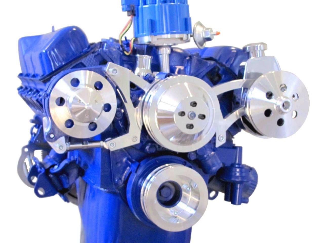 Ford VBelt Pulley Kit 302 351W 351C 351M 400M Alternator Crank Water Pump