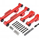 1979-2004 Ford Mustang Full Set Upper Lower 4 Piece Rear Control Arms Kit Red