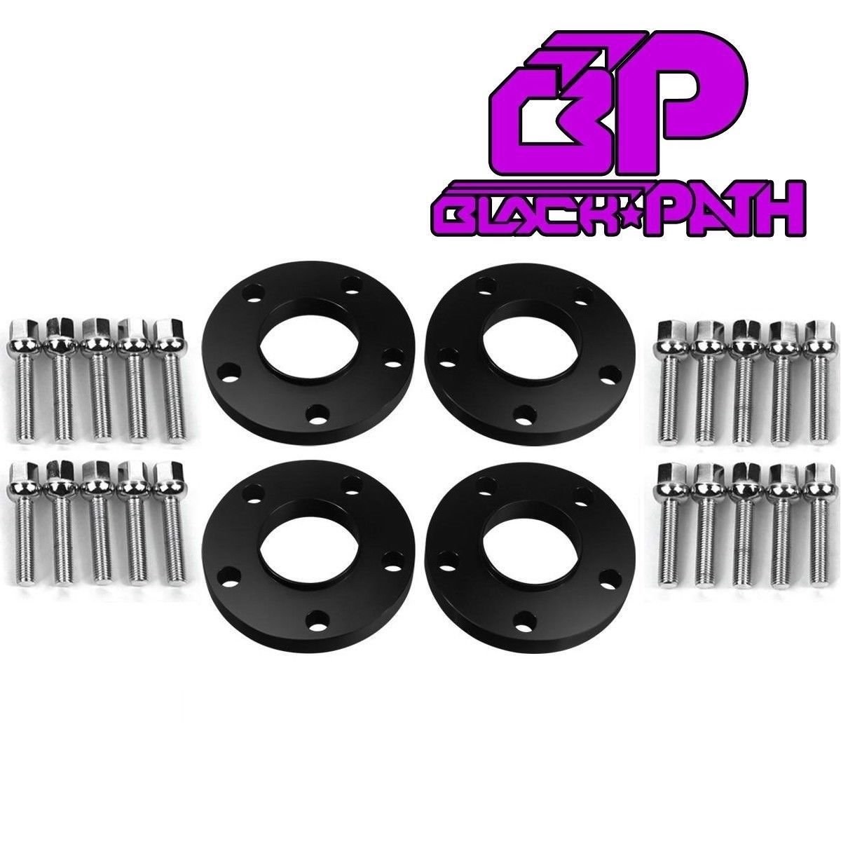 BP 20mm 1992-2013 BMW 3 Series 5x120 72.56 Black Wheel Spacers Full Kit