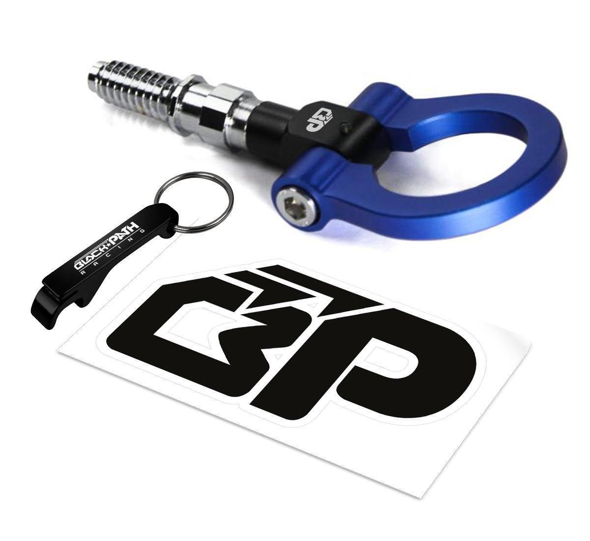 Front Rear BMW E Series Racing Tow Hook ScrewIn Type Aluminum Blue No