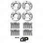 4pc 20mm 2003-2011 BMW 6 Series 5x120 M12 Silver Wheel Spacers Kit Hub Centric