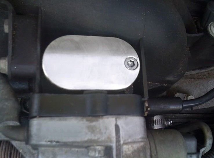 BP 9704 Chevy C5 Corvette LS1 Silver Kit EGR Intake Block Off Plate