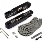 2006-2011 Kawasaki Ninja ZX-14 SwingArm Extensions + Silver Chain Kit