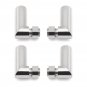 4 pieces Oxygen Sensor 90 Degree Angle Weld Bung Spacer Header Downpipe