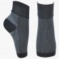 20-30 mmHg Foot Compression Sleeves for Ankle/Heel Support 2Pairs Black
