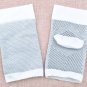 20-30 mmHg Foot Compression Sleeves for Ankle/Heel Support 2Pairs White