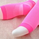 20-30 mmHg Foot Compression Sleeves for Ankle/Heel Support 2Pairs Rose