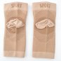 20-30 mmHg Foot Compression Sleeves for Ankle/Heel Support 2Pairs Nude