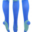 Blue Lonew Compression Socks (20-30mmHg) Men & Women Recovery Performance Stockings