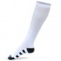 2Pairs White Compression Socks for Men & Women, Graduated Athletic Fit for Running, Nurses